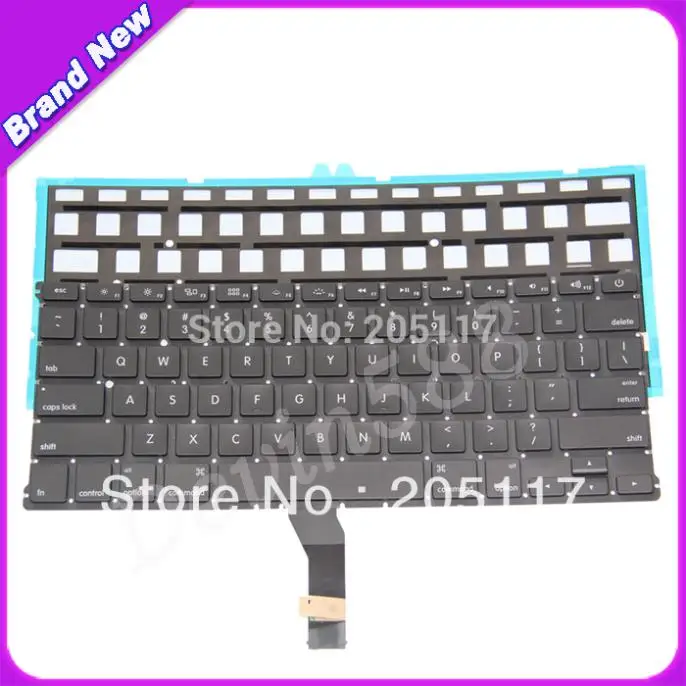 

NEW US 13.3" For Macbook air A1369 US Keyboard With Backlight MC504LL/A 2011 Years