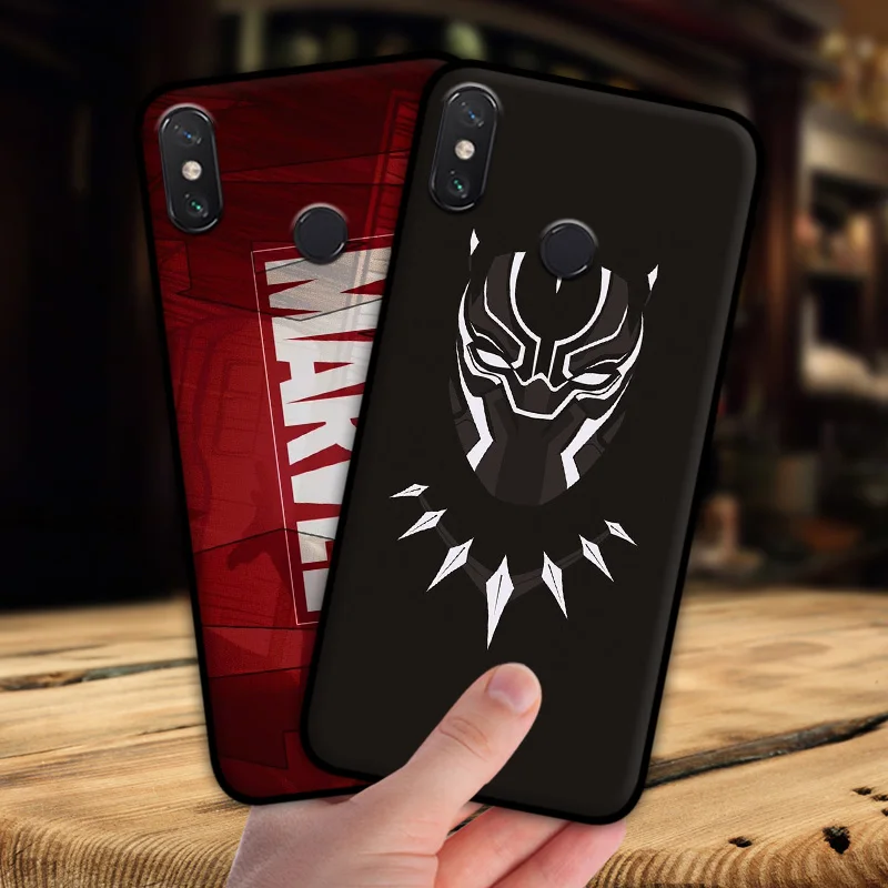 Чехол mosirui для Xiaomi Mi 8 Marvel hero Deadpool Spiderman Черная пантера Халк силиконовый мягкий