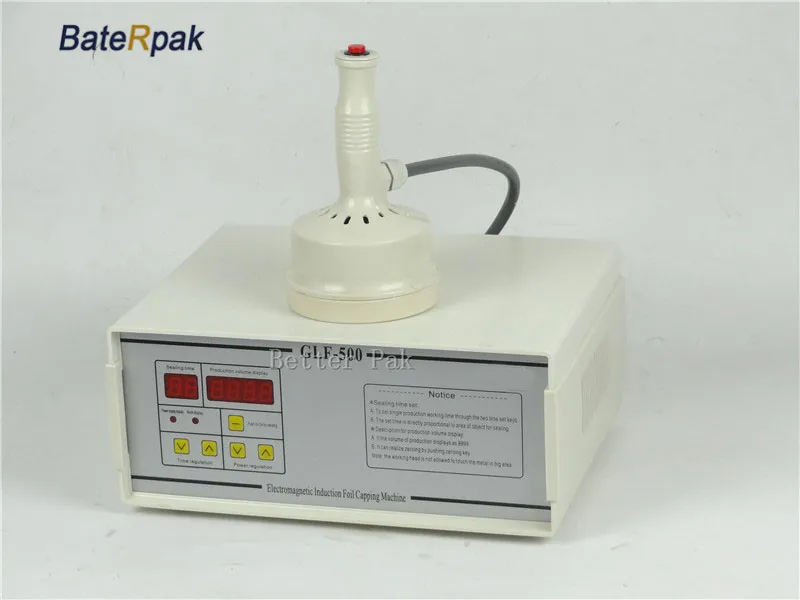 GLF-500 aluminum foil sealing machine,electromagnetic induction sealing machine Fast work  Continuous Induction Sealer(220V)