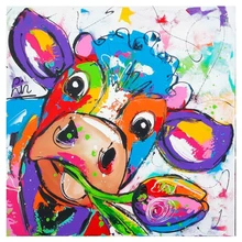 

5D Round Diamond DIY Diamond Embroidery "Color Cartoon Cattle" Wall Sticker Cross Stitch Mosaic Decorative Gift