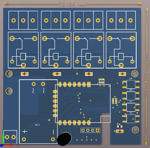 AC 220V приложение переключаемый 4 CH переключатель WiFi RF центр для ios Android устройства