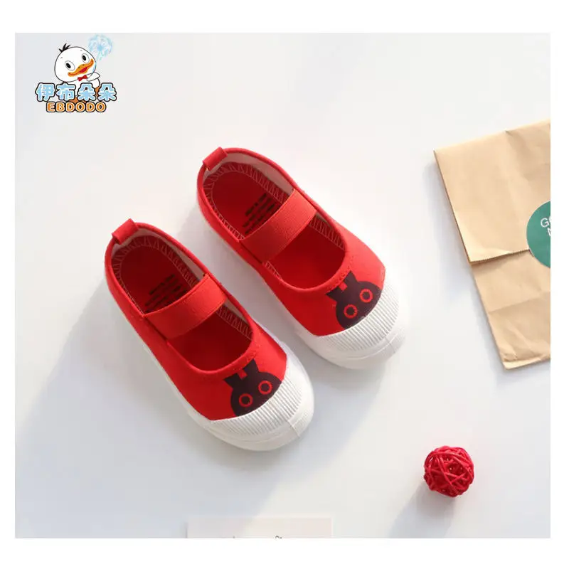 Ebdodo 2018 Children Shoes Canvas Shoes Fashion Cartoons Comfortable Kids Casual Shoes Sneakers