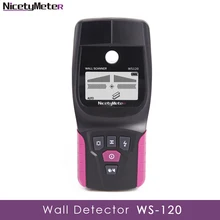 Nicetymeter WS-120 ручной многофункциональный настенный детектор металлический деревянный кабель провод шпилька ПВХ труба искатель сканер светодиодный DIY WS120 тестер