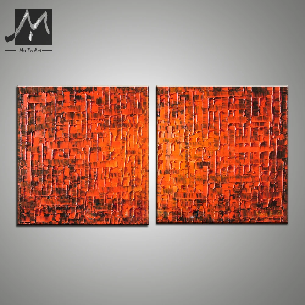 Muya cuadros decoracion salon impernos abstractos pintados a mano quadros de parede Палитра Картина маслом | Дом и сад