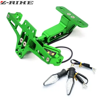 

For KAWASAKI Z750 Z750R Z250 Z1000 NINJA 250/300 Motorcycle Engine Holder holder of the registration of the License Plate Frame