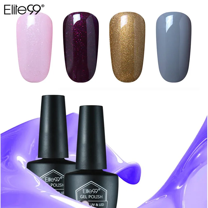 

Elite99 10ml Gel Nail Polish Need Lamp Soak Off UV Gel For Nail Extensions Colorful Manicure Gel Varnish Nail Art Primer LED