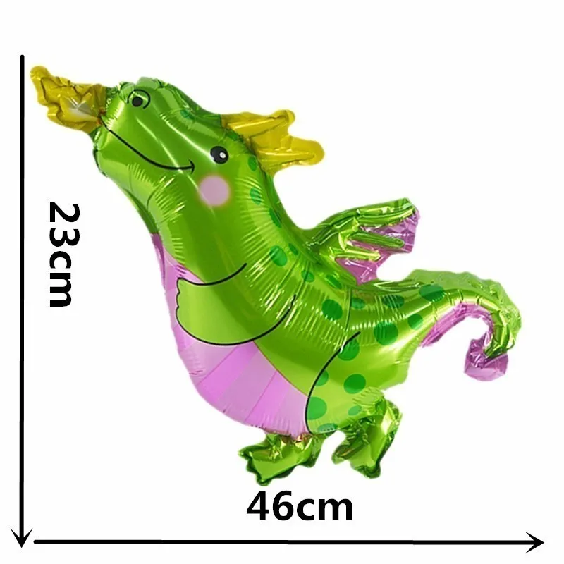 1 шт. Stand-4D фольгированные шары в виде динозавра для прогулок на день рождения, украшения для детей и взрослых, вечерние шары в виде динозавра - Color: minigreen3