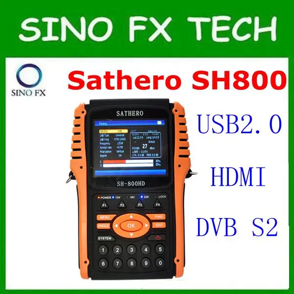 Sathero sh-800HD DVB-S2 Цифровой спутниковый Finder метр HD выход с спектральным анализатором Sathero SH 800HD