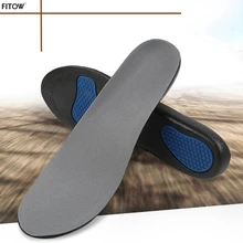 Newest Unisex PU Insole with Gel Shock Absorbant Size 36-45 Insoles Women and Men Cushion Comfort Pads with Cuttable Size