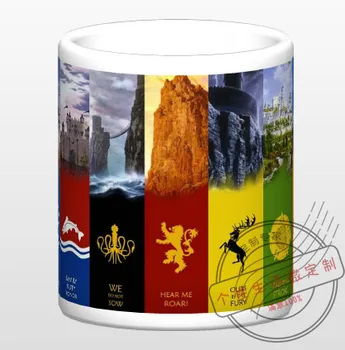 

New Game of Thrones House Nine Ceramic Coffee Mug White Color Or Color Changed Cup