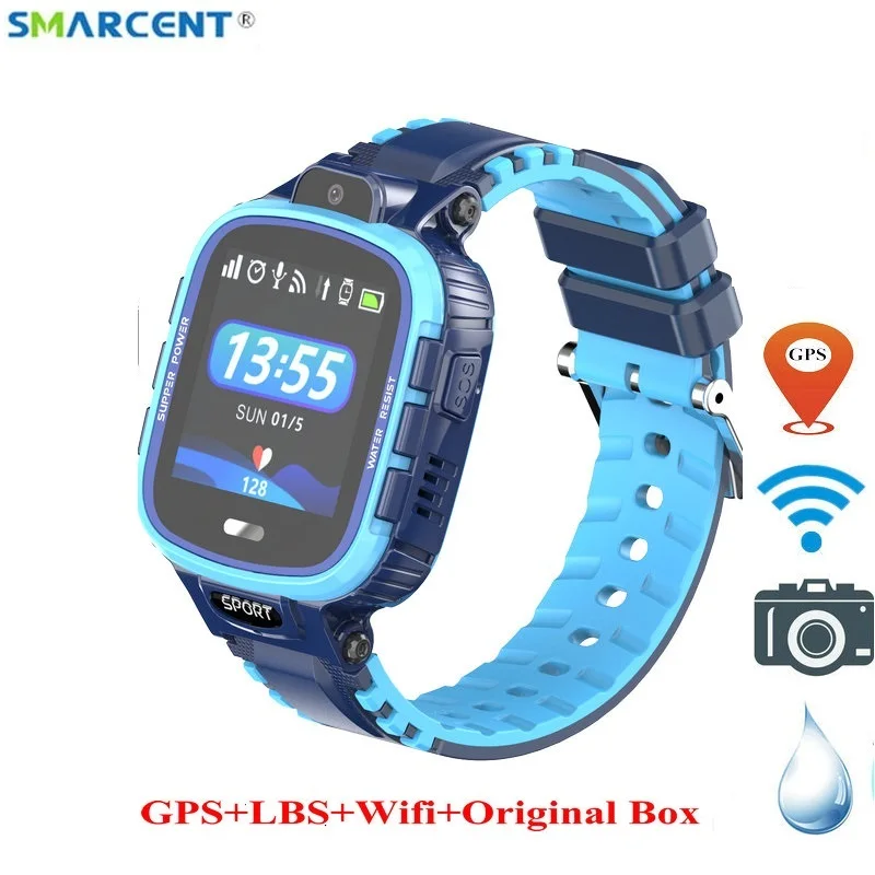 2019 Новые Детские Смарт-часы IP67 Водонепроницаемый GPS LBS Wifi камера Smartwatche Wi-Fi детские