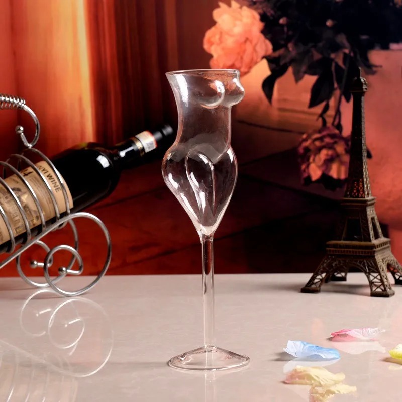 201-300 мл кристалл сексуальные голые Стекло чашки стильной красное вино Стекло съемки водочки Кубка Whiskey Стекло ware питьевой для барная посуда