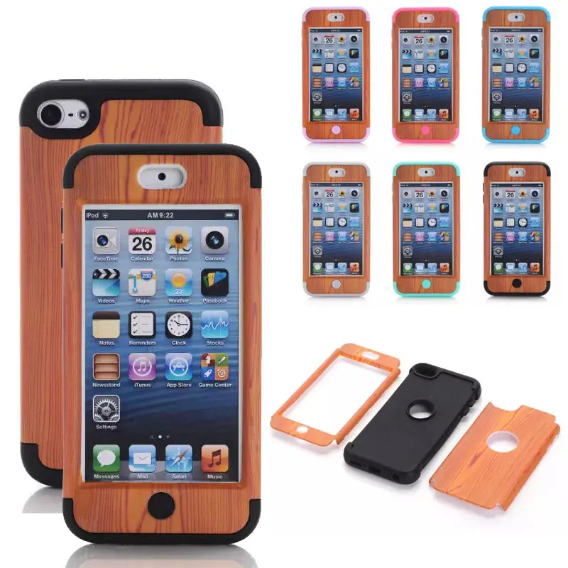 Жесткий чехол из древесного зерна для ipod touch 6/touch 5|cover for touch|case covercover |