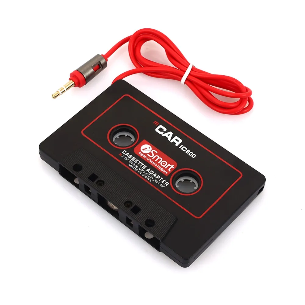 Новейший автомобильный Кассетный адаптер Кассетный Mp3 плеер конвертер для iPod для iPhone MP3 AUX кабель CD плеер 3,5 мм разъем
