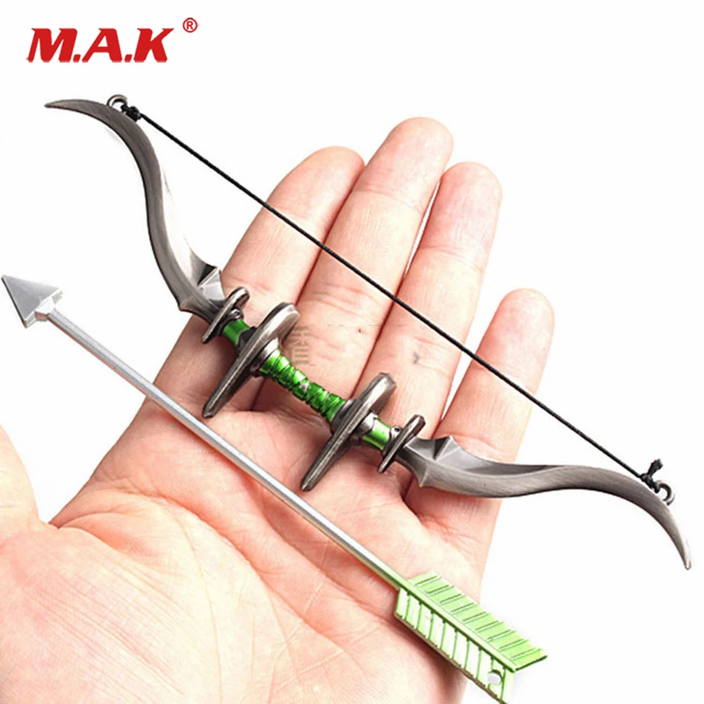

1/6 Scale Figure Scene Accessories Zinc Alloy Bow and Arrow Weapon Model fit 12'' Action Figure Accessory