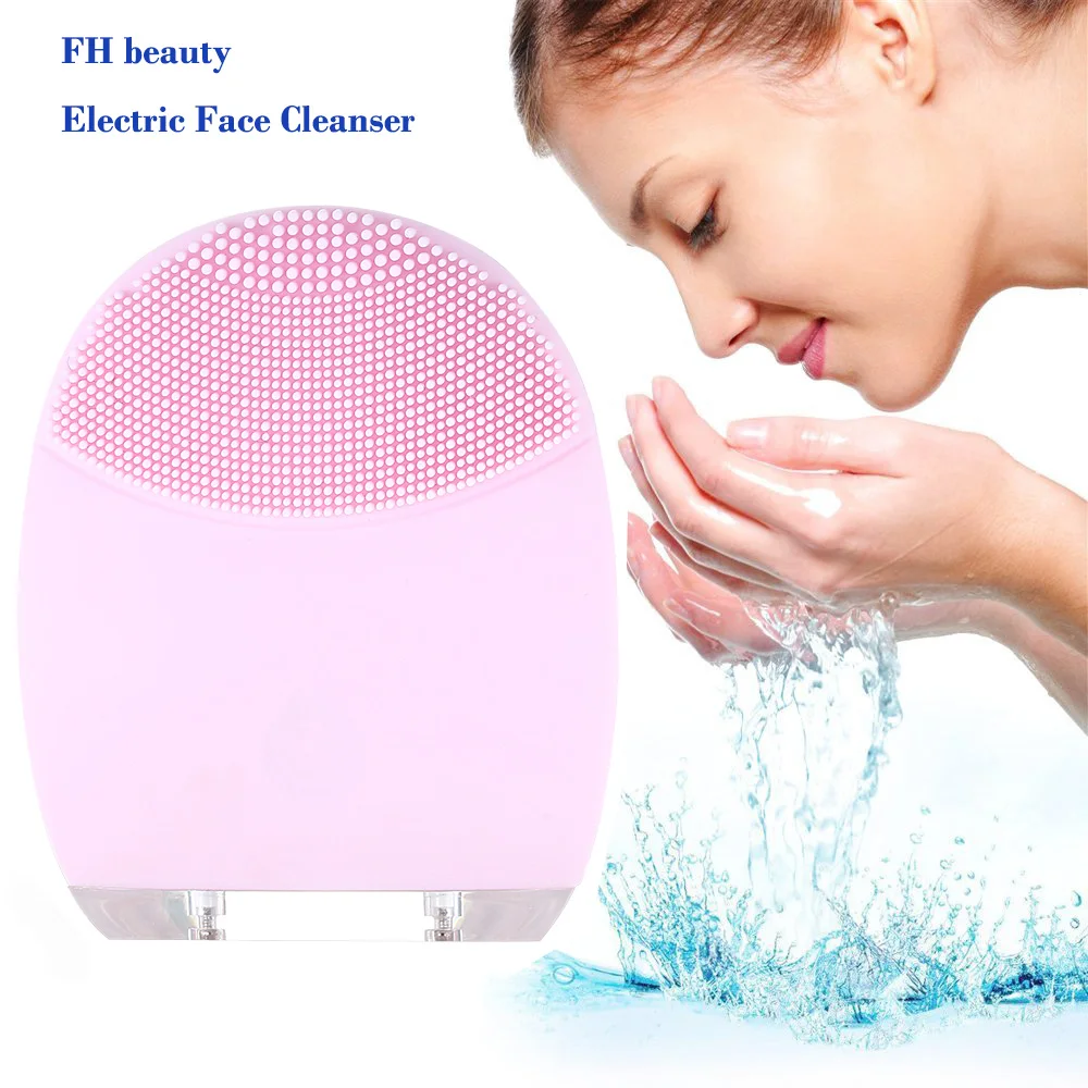 FH beauty Electric Face Cleanser Vibrate Pore Clean Silicone Cleansing
