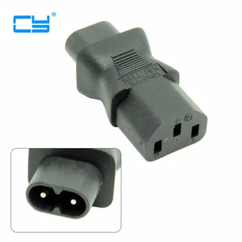 

2pcs IEC320 IEC 320 C13 to IEC C8, IEC 3Pin female to 2Pin male power adapter Adaptor ,C8 male to iec C13