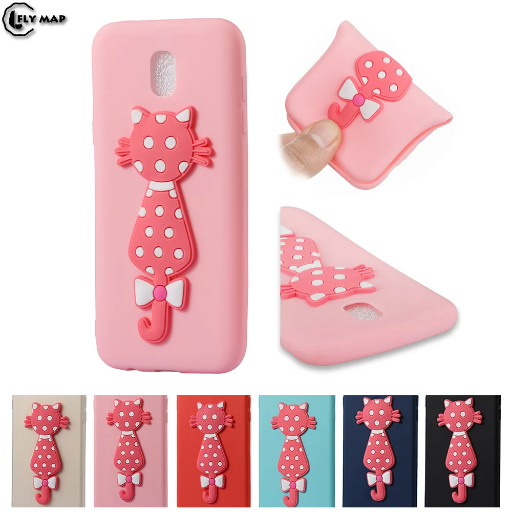 Cute Cat Case for Samsung Galaxy J5 2017 J530 J530FM J530FM/DS TPU Soft Silicone phone Cover SM-J530F SM-J530FM SM-J530FM/DS Bag