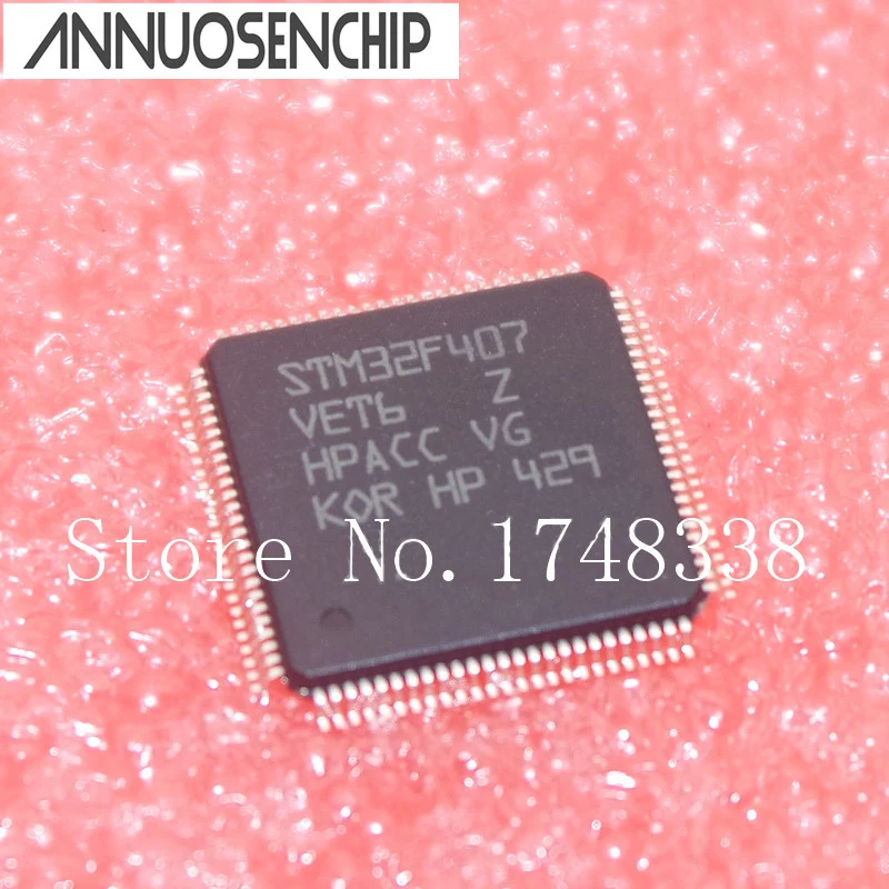 

Free Shipping 5PCS STM32F407VET6 STM32F407VE STM32F407 ARM Cortex-M4 32b MCU+FPU, 210DMIPS, up to 1MB Flash/192+4KB RAM NEW