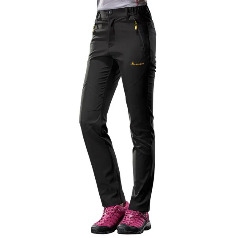 New Women Pants Out Soft Shell Pants Waterproof High Elastic Trousers