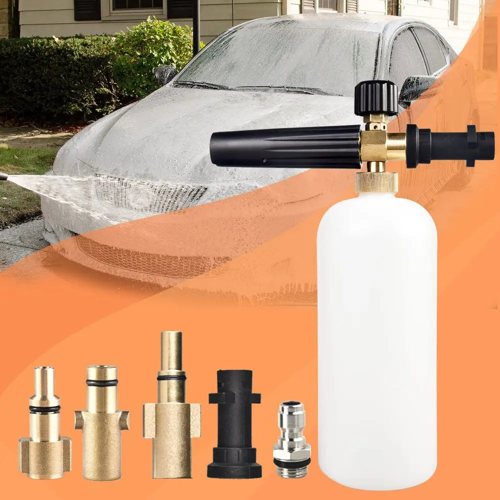Günstige Schaum Pistole Hochdruck für Karcher K2 K7 Serie Schnee Foam Lance Professionelle Schaum Generator Auto Washer 1 4\