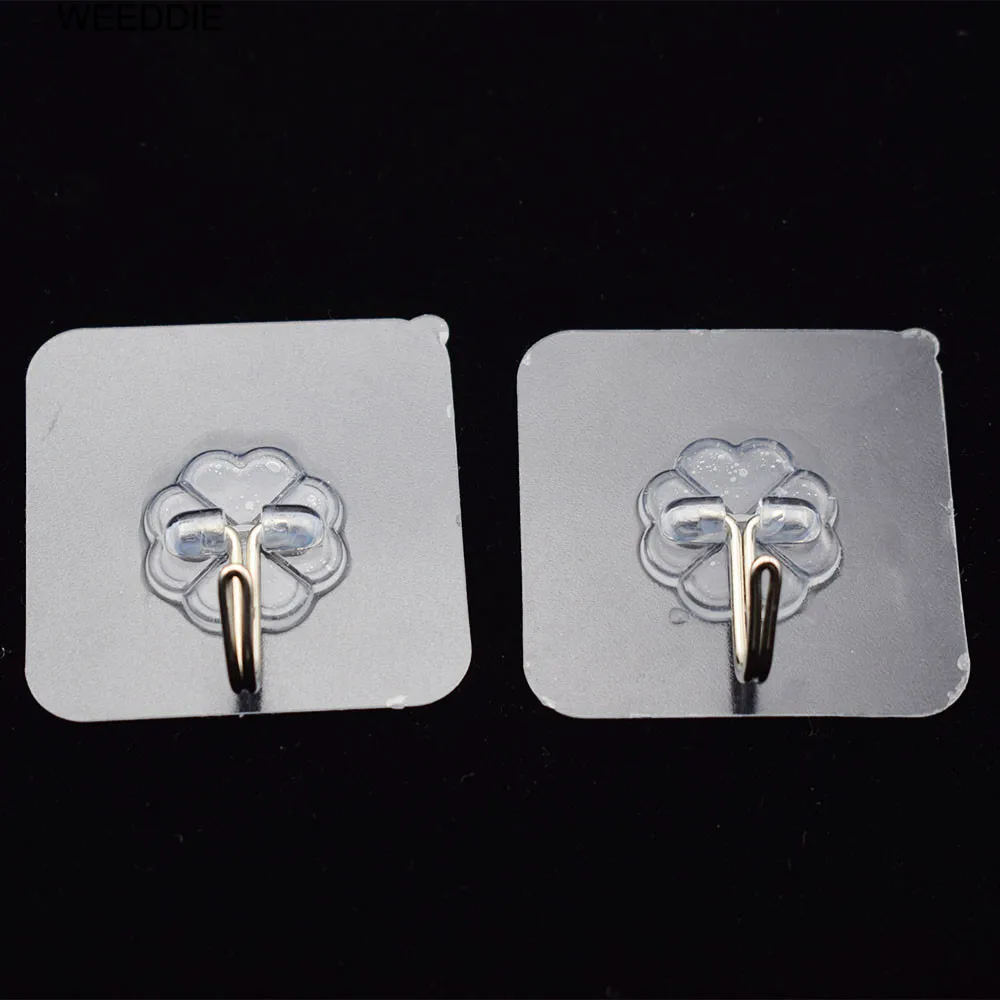

New Strong Transparent Suction Cup Sucker Wall Hooks Hanger For Kitchen Washroom