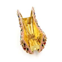 XIYUAN бренд роскошные бриллиантовые вечерние сумки золотой клатч Серебряная Сумочка bolsa feminina Мини кошельки твердая сумка Свадебный Кошелек