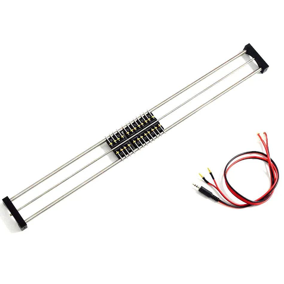 

1:87 Model Railway HO Scale train Riders Standard Track Roller Test Stand with 6 Trolleys Train treadmill Track bearing