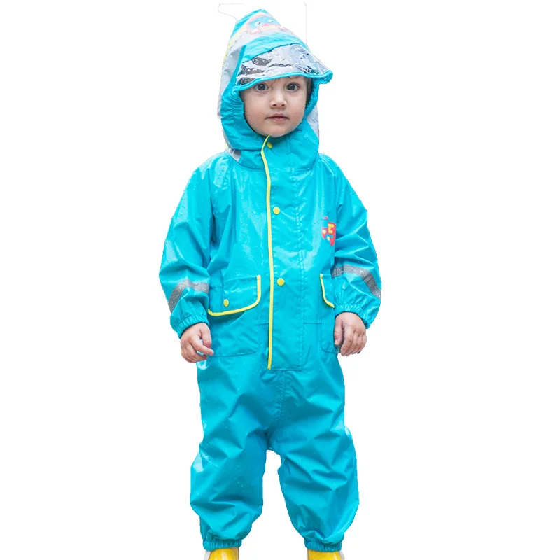 Детский плащ из полиэстера с милым динозавром; водонепроницаемый плащ-дождевик для улицы; детский спортивный костюм; ветрозащитная куртка-дождевик для мальчиков и девочек