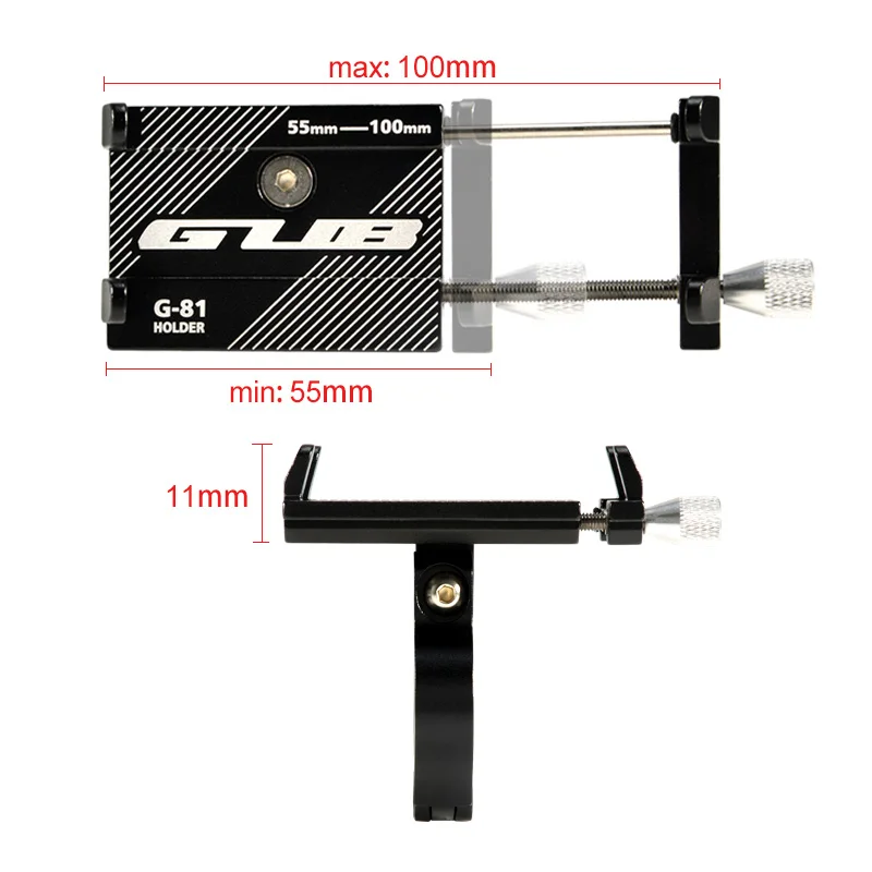 GUB G81 G-81 алюминиевый велосипедный телефон Подставка для 3,5-6,2 дюймов смартфон велосипедный руль tSupport gps держатель для телефона