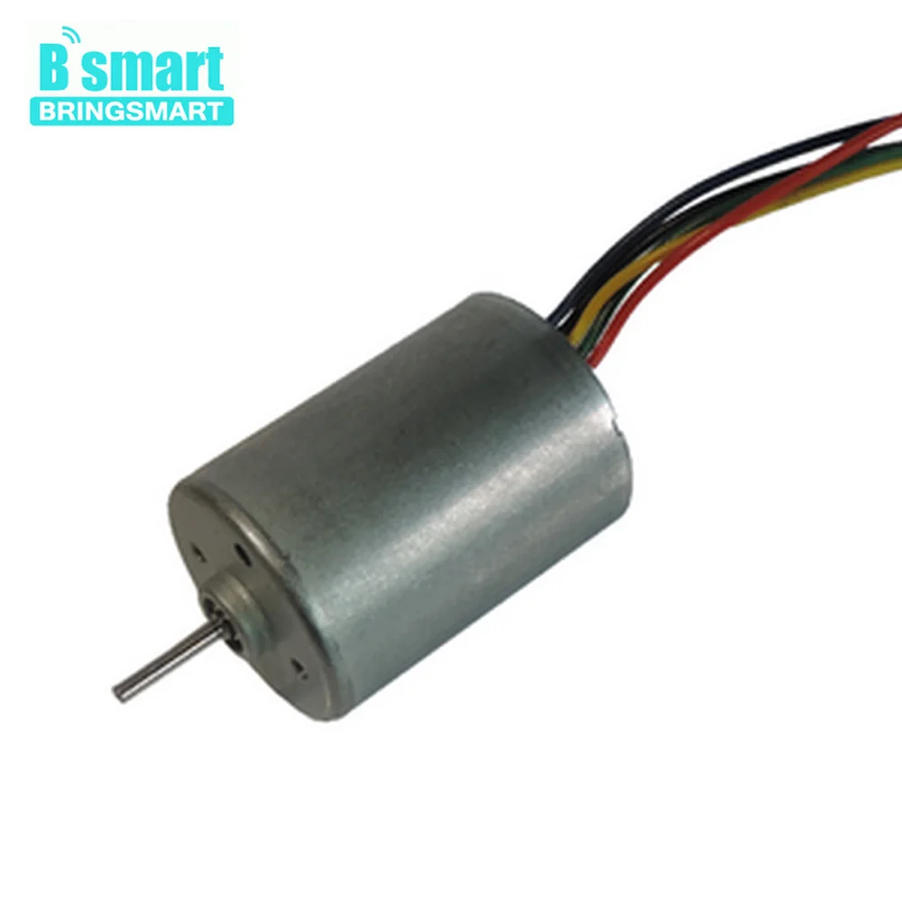 

Bringsmart DC2838 High Speed Motor 12V-24V Brushless 12V 4000rpm Controllable Reversible With Signal Output Ball Bearing