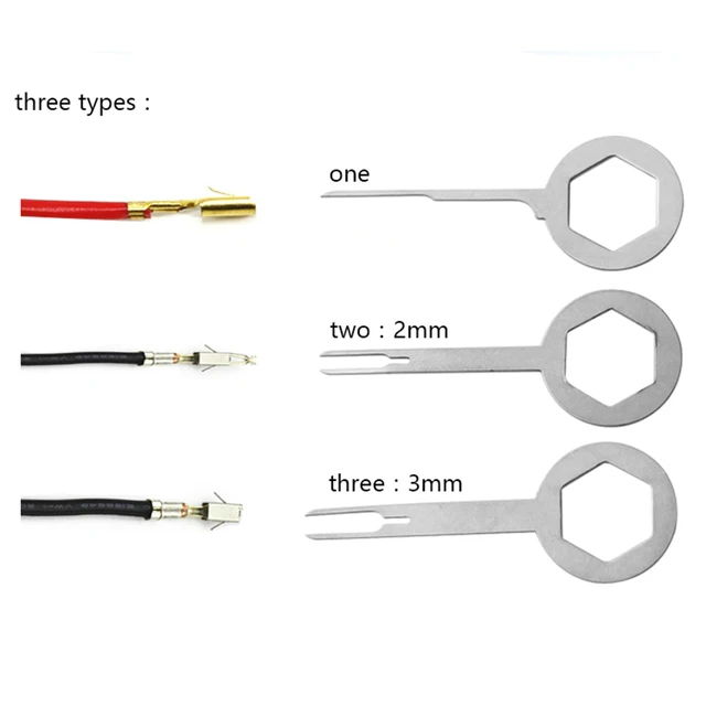 3x Terminal Removal Tool Practical Car Electrical Wiring Crimp Connector Pin Extractor Kit 4