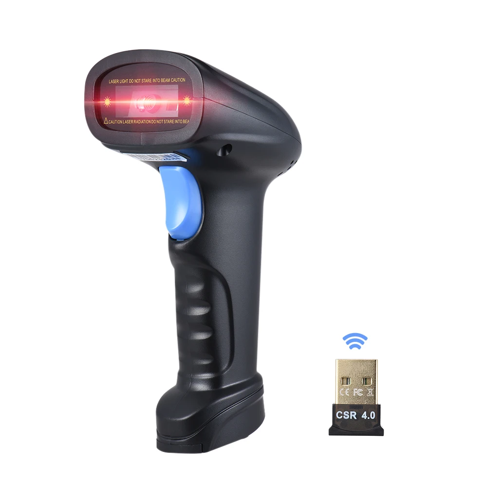 BT Handheld Wireless 1D 2D QR Barcode Scanner Bar Code Reader with USB Receiver 2100 Code