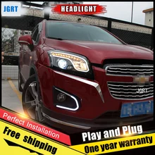 2 шт. автомобильный стиль светодиодный фары для Chevrolet Trax для Trax Головной фонарь светодиодный DRL Объектив двойной луч H7 HID Xenon bi xenon объектив