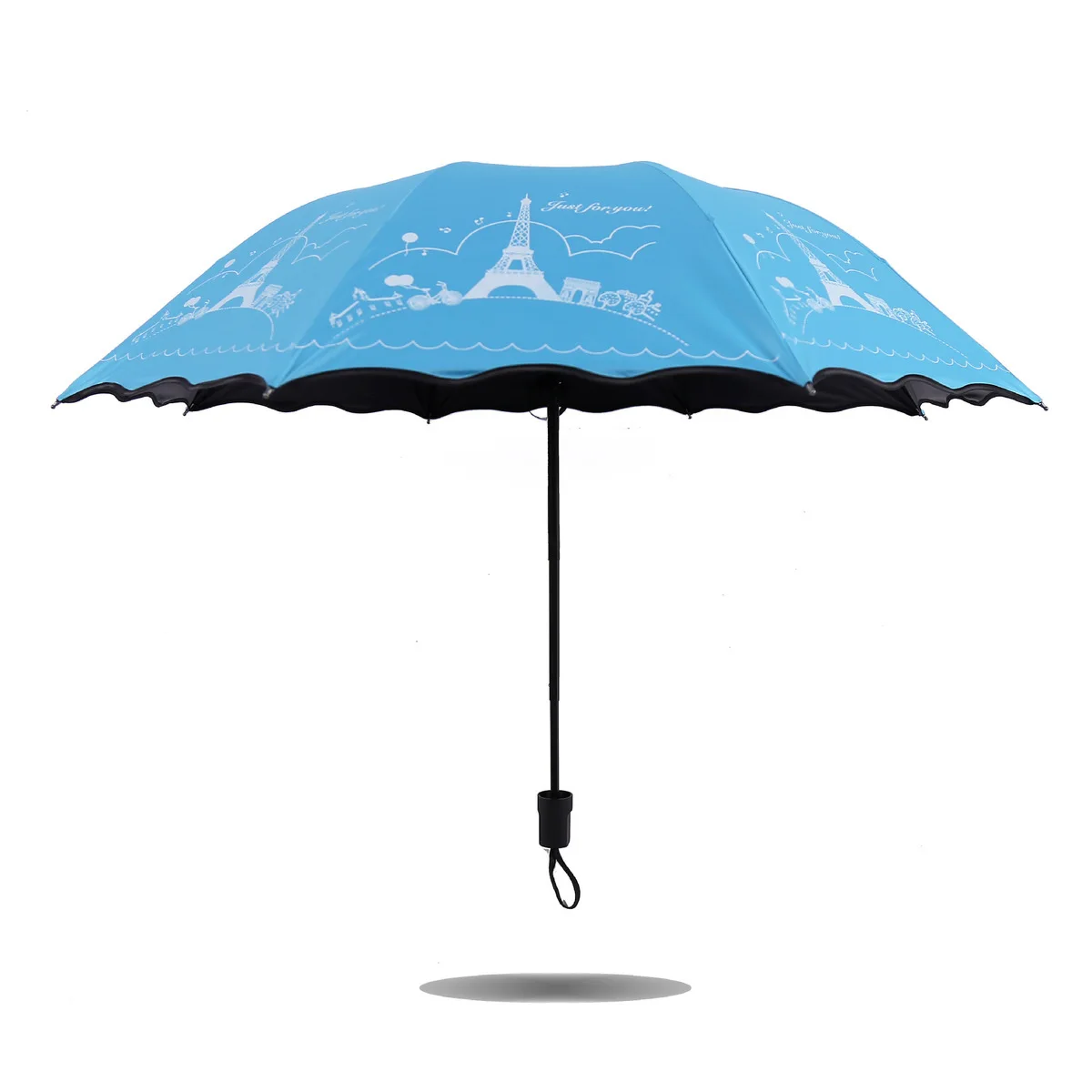 0 BPIron Tower Parasol Sunshade Ultraviolet Men And Women Fold Dual