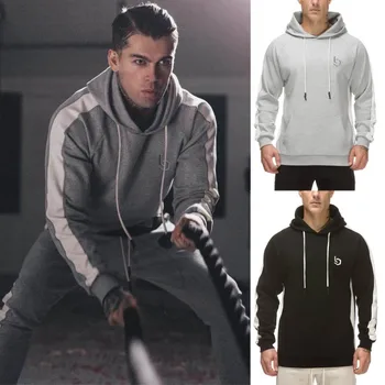 

Mens Fashion Brand Hoodies Gyms Fitness Bodybuilding Sweatshirt Pullover Sportswear Male Leisure jacket hoodie Clothing