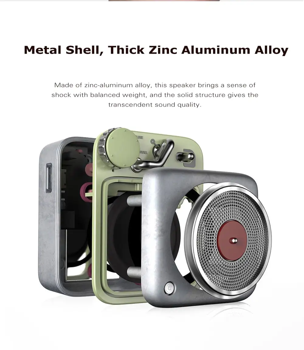 B612 Smart Mini Wireless Speaker Music Player APP Controller from Xiaomi youpin- Green Snake