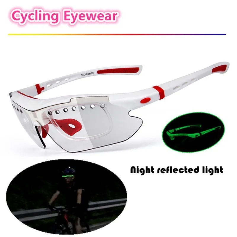 Cycling Eyewear Luminous Glasses Photochromic Polarized Bicycle