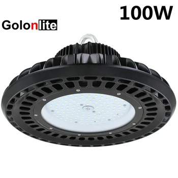 

Golonlite 100W UFO LED high bay light for factory warehouse workshop supermarket shopping mall gym store station sport courts