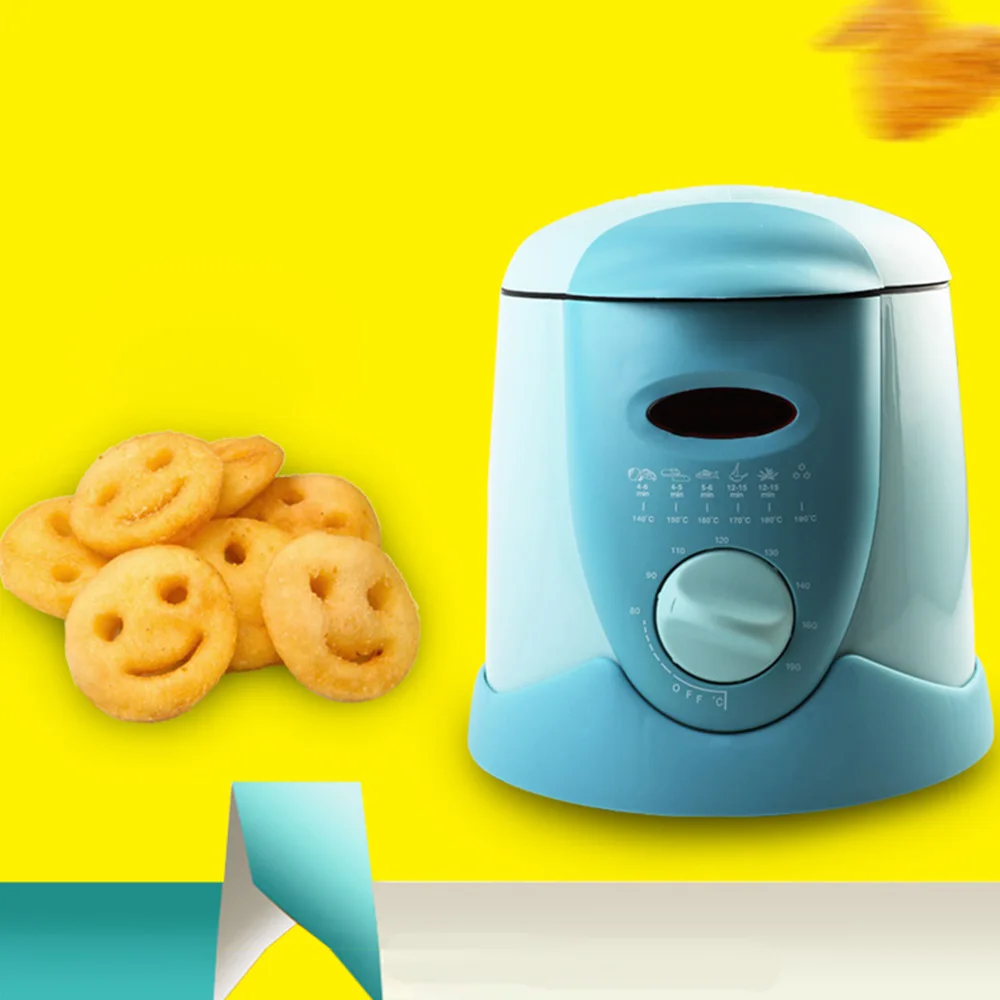 

Home Electric Deep Fryer Countertop Compact Stainless Steel French Fry Maker