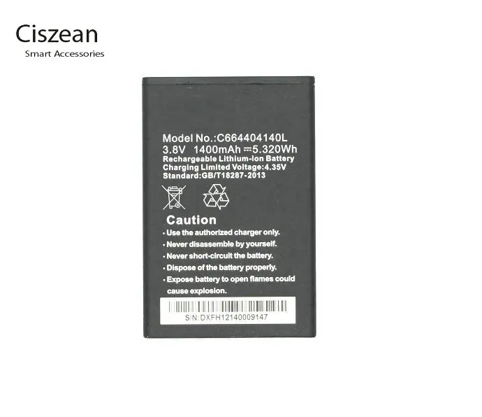 Ciszean 10Pcs/Lot 1400mAh Mobile Cell Phone Replacement Battery For BLU LIFE PLAY MIMI L190
