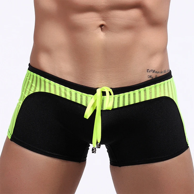 

Men's Boxer Briefs Swimming Swimwear Mesh Swim Shorts Trunks Underwear Beachwear Beach Wear Swimsuits Man's Summer Shorts