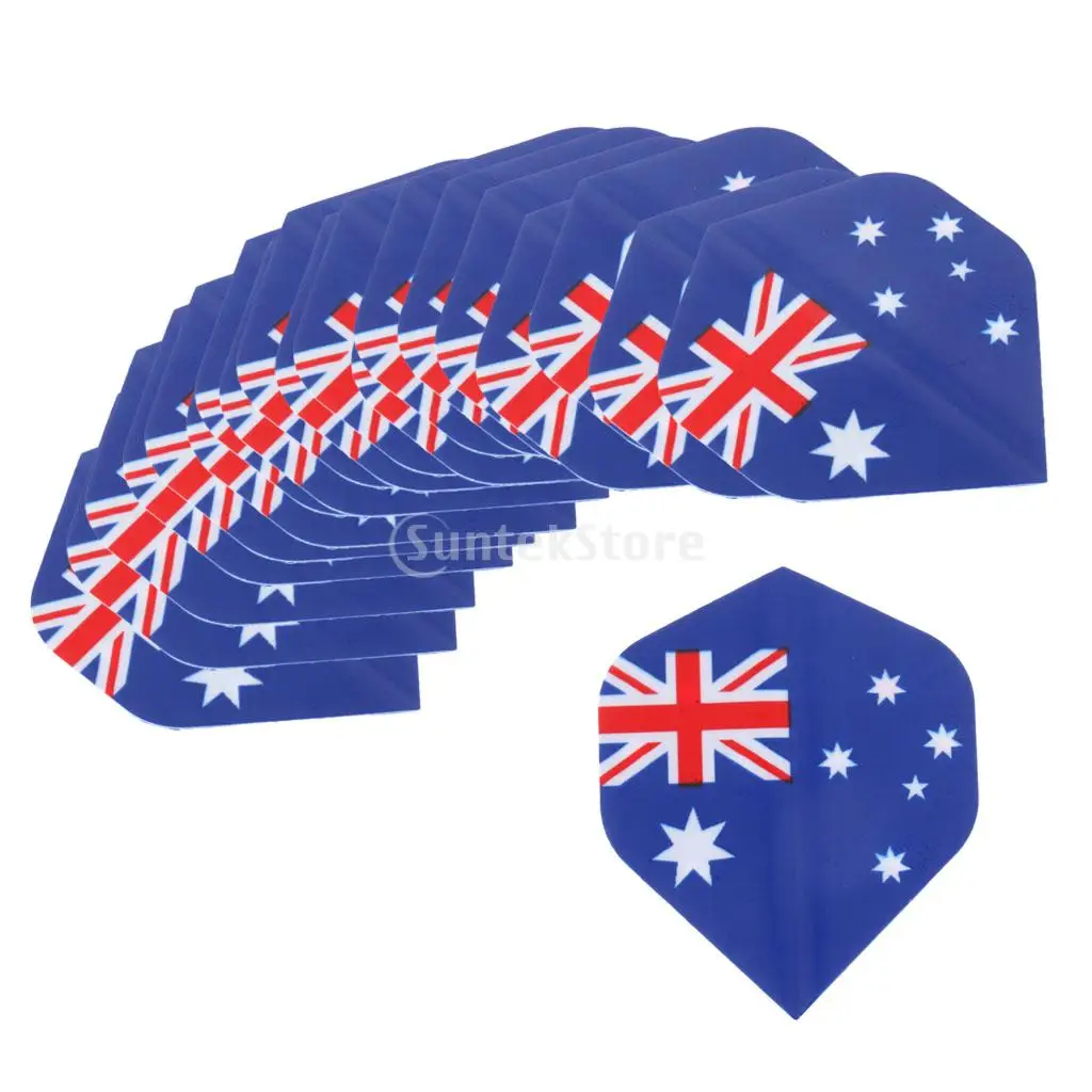 20 pieces Standard Dart Flights Professional Darts Accessories National Flag Design