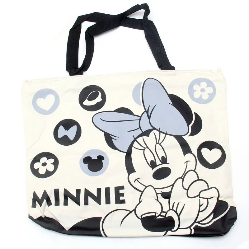 Водонепроницаемая сумка для подгузников с Микки-Маусом на молнии, сумка для покупок с мультипликационным принтом, сумка на плечо с Минни Маус