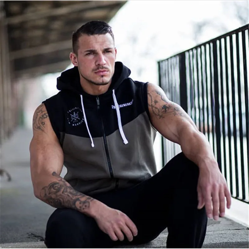 hooded sweatshirts men sport jacket-9