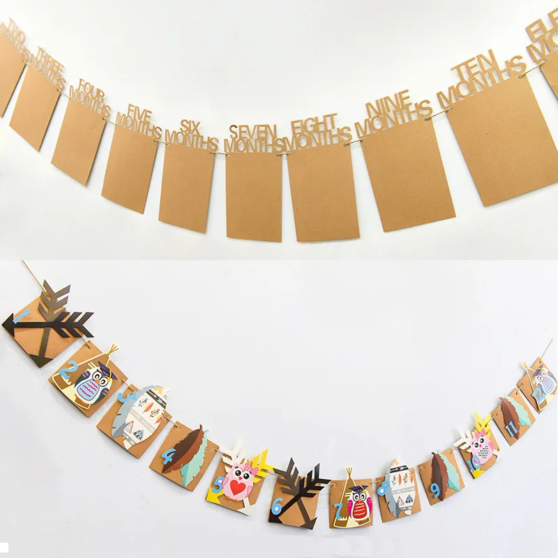 

Gold Silver Photo Frame Banner First Happy Birthday Banners Decorations One Year Baby Girl First Birthday Boy Party Decorations