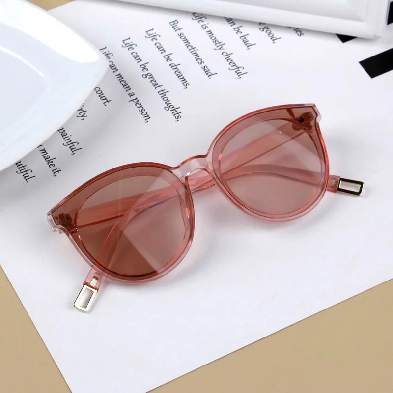 Glausa Винтаж солнцезащитные очки "кошачий глаз" очки детские для детские, для малышей солнцезащитные очки для девочек маленькой девочки милые кошачьи глазки солнечные очки uv400 дорожные очки - Цвет линз: 5 pink