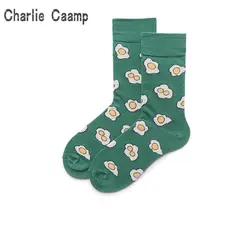 Чарли Campp весной и летом Пары хлопок цветок тенденции Пот Для женщин Для мужчин экипажа носки HY1001