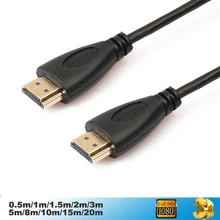 Высокоскоростной HDMI кабель видео кабели золотистое соединение 1,4 1080 P 3D кабель для HDTV переключатель делителя 0,5 m 1 m 1,5 m 2 m 3 m 5 m 10 m