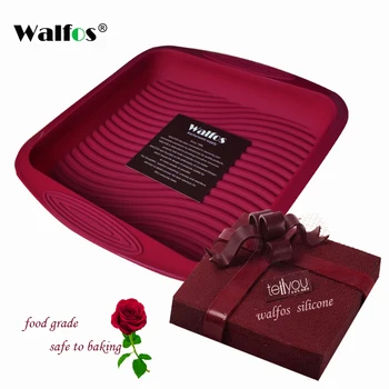 

WALFOS DlY Square Shape 3D Silicone Cake Mold Baking Tools Bakeware Maker Mold Tray Baking